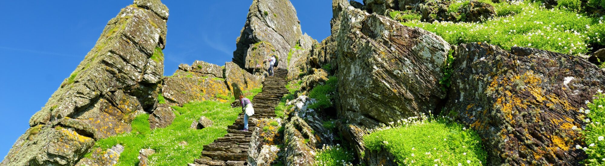 Las escaleras de Skellig Michael