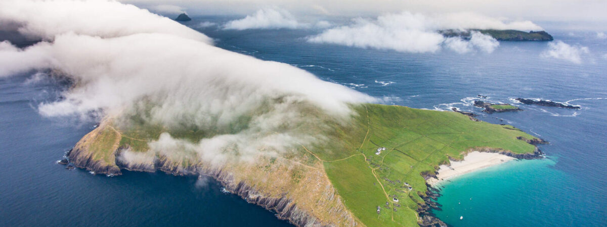 Vista aérea de la isla Great Blasket - © Tom Archer