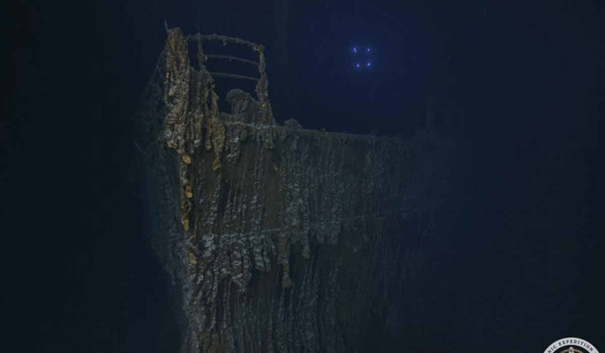 El pecio del Titanic ha perdido parte de su barandilla - @RMSTitanic_Inc (X)