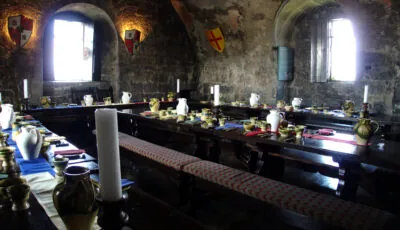 Dunguaire Castle 2 Antiguo banquete organizado en Dunguaire Castle, Irlanda
