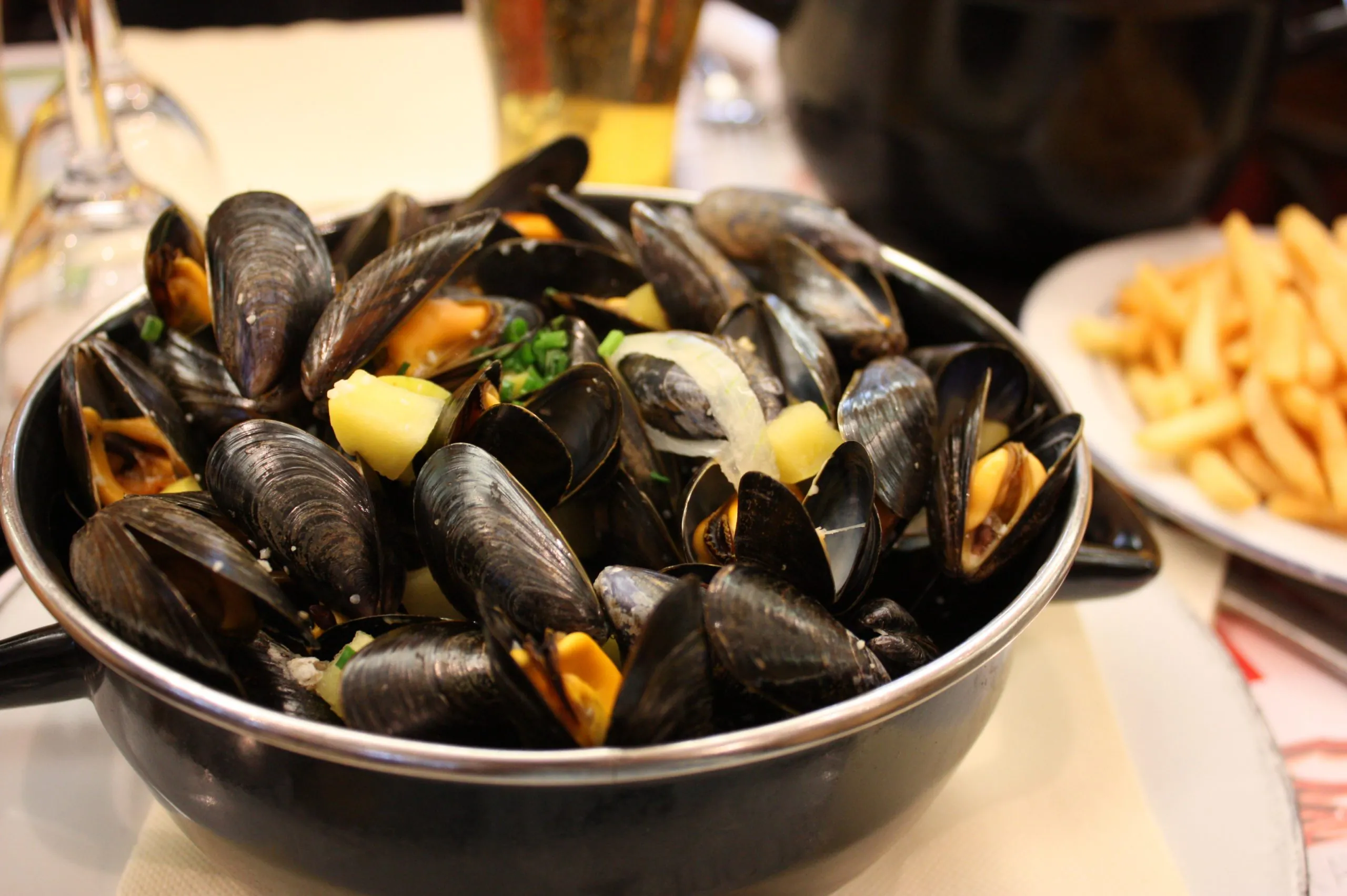 Mejillones al sidra irlandesa
