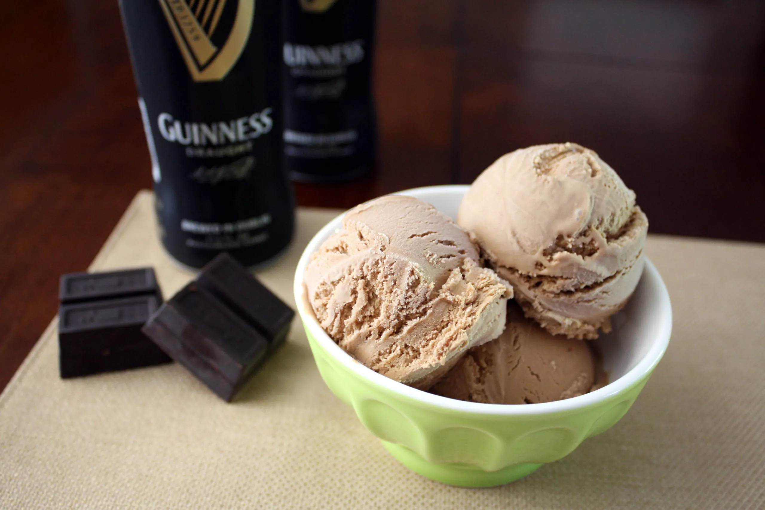 Helado de Guinness