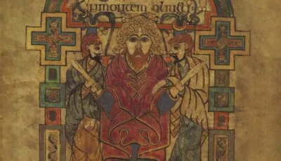 Página iluminada del Libro de Kells