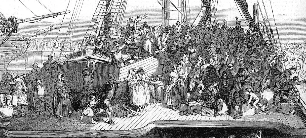 La emigración irlandesa a Estados Unidos