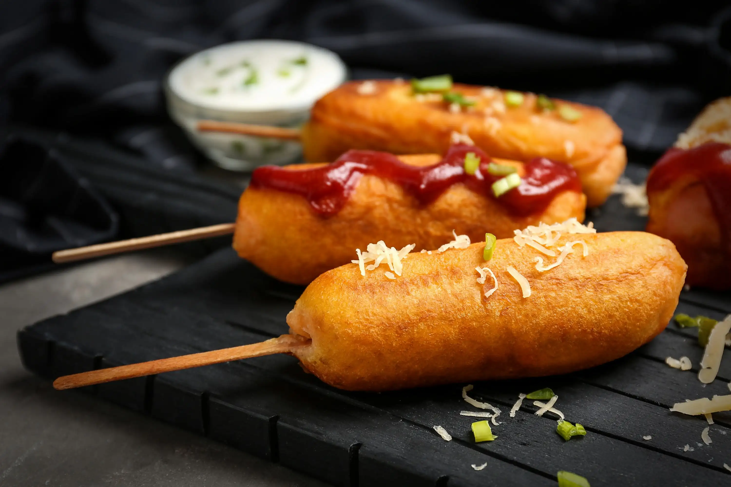 Salsichas rebozadas