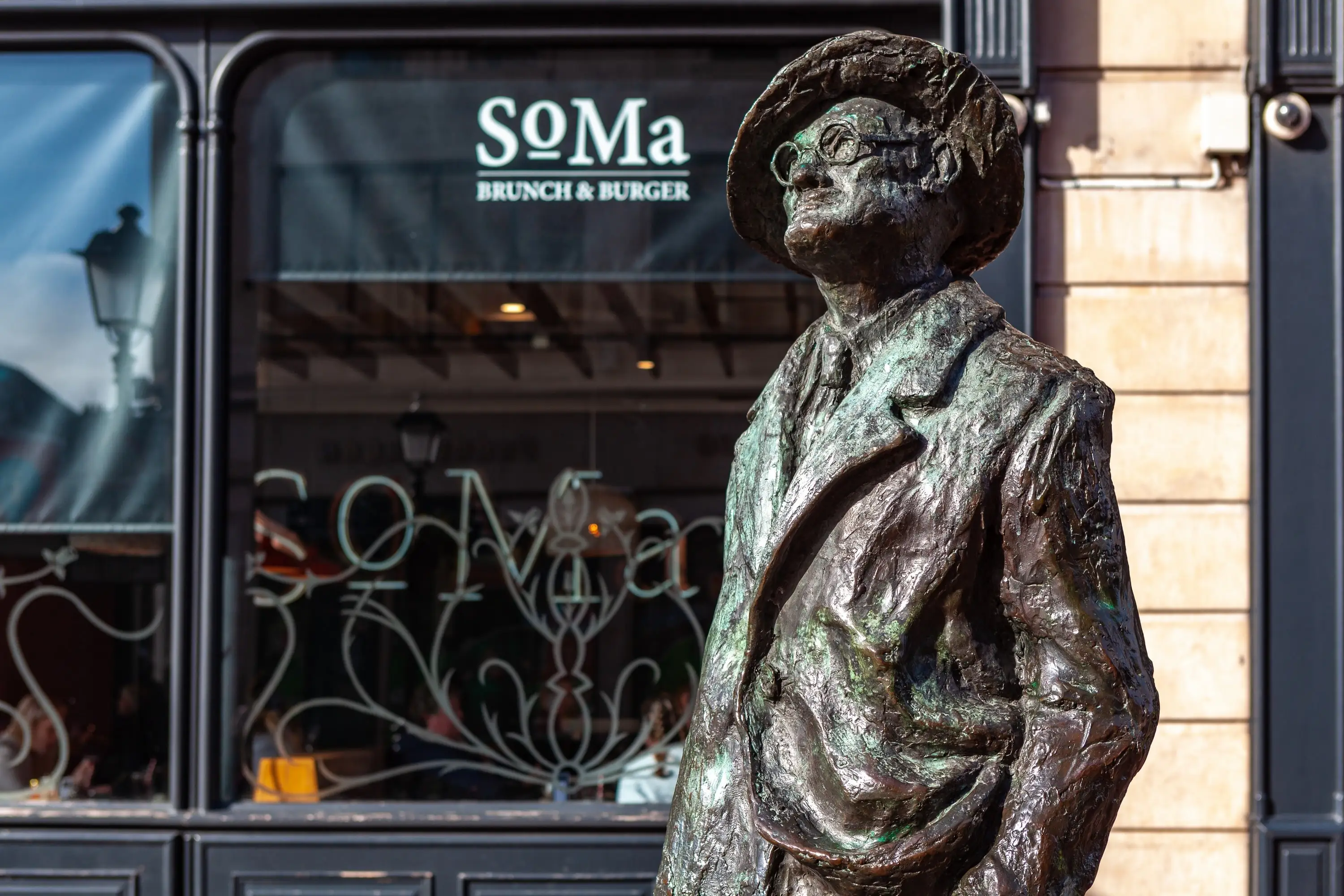 La estatua de James Joyce