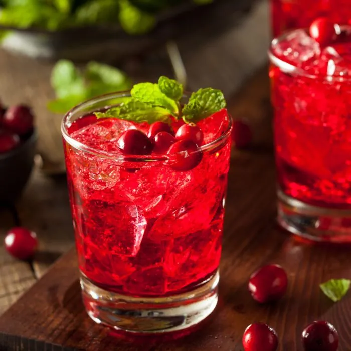 El jugo de arándanos rojos