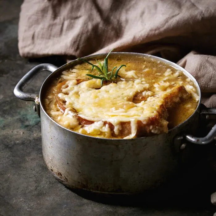 Sopa de cebolla y Guinness