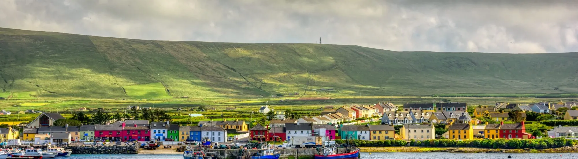 Portmagee et ses maisons colorées - © Michael