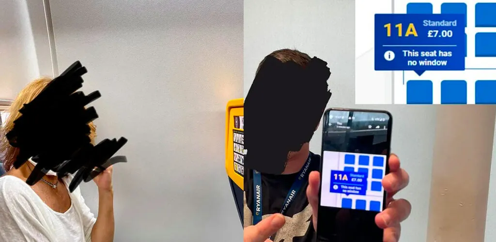 Ryanair responde con aplomo a una pasajera molesta por no tener ventana junto a su asiento