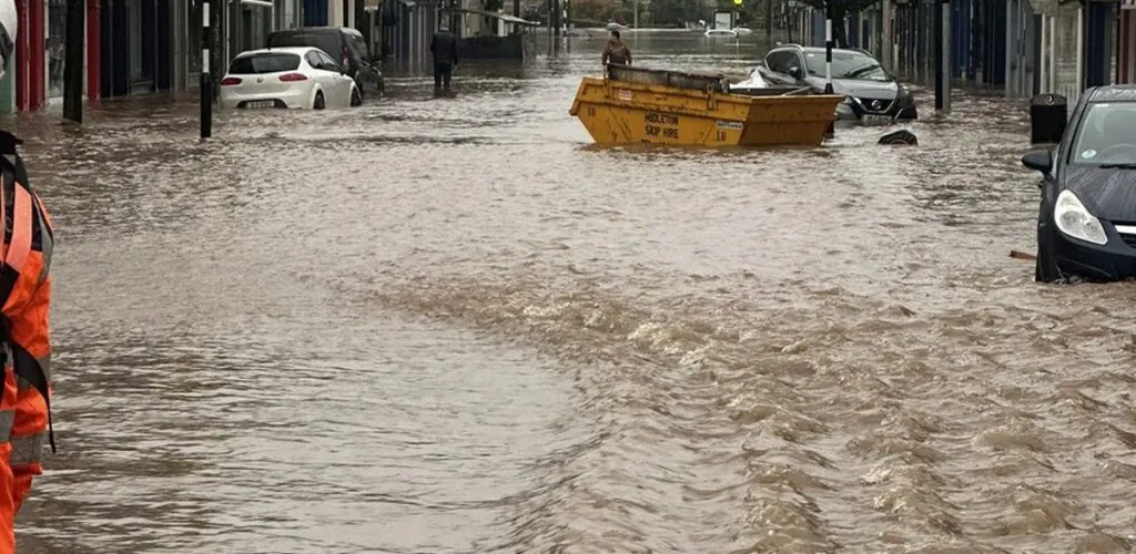 El condado de Cork y sus ciudades afectadas por impresionantes inundaciones.