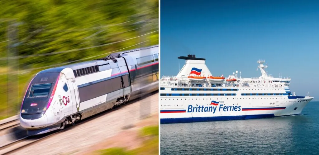 El combinado tren-ferry desde Francia