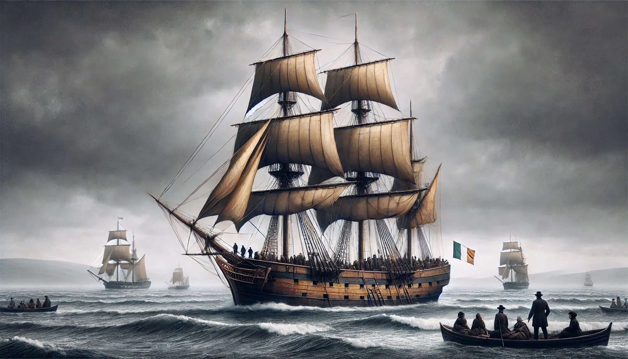 Barcos fúnebres salen de Irlanda hacia América - Ir a Ireland.com