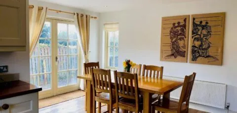 Bright modern welcoming home easy stroll along pathway into Kenmare town