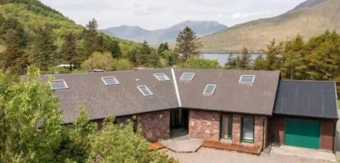 Heather Lodge with Sea and Mountain Views