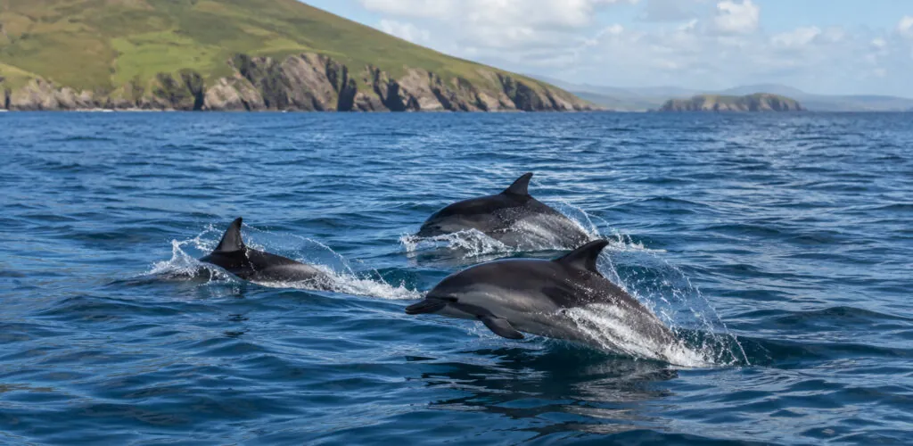 En Irlanda, 12 delfines varados en una playa son salvados gracias a una increíble movilización
