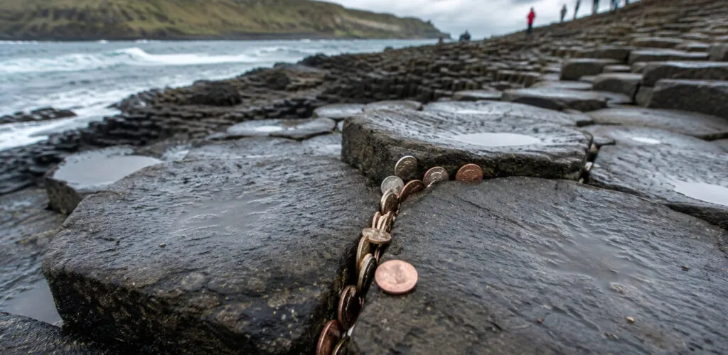 Irlanda del Norte: turistas han dejado más de 10.000 monedas en la Calzada del Gigante