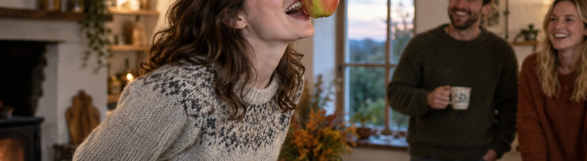 Snap apple: el juego irlandés de Halloween que se gana a mordiscos