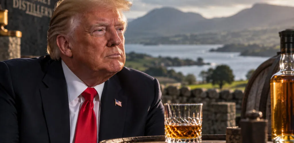 Donald Trump promete eliminar los aranceles al whiskey irlandés