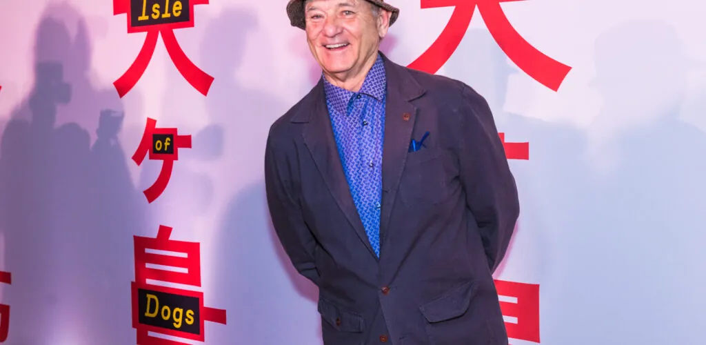 Bill Murray photographié lors d’une projection de Isle of Dogs à New York en 2018